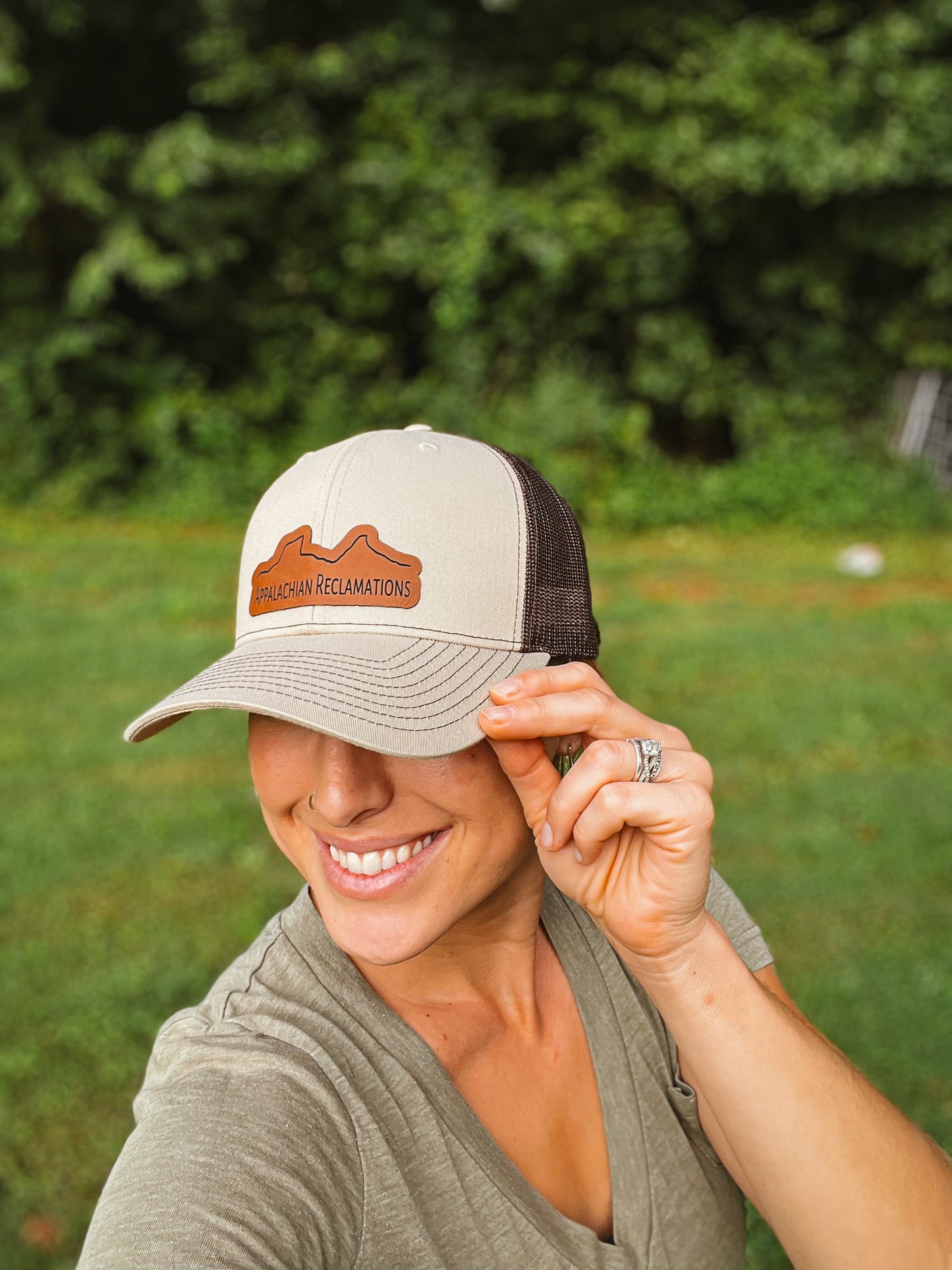 Richardson 112 Leather Mountain Patch Hat