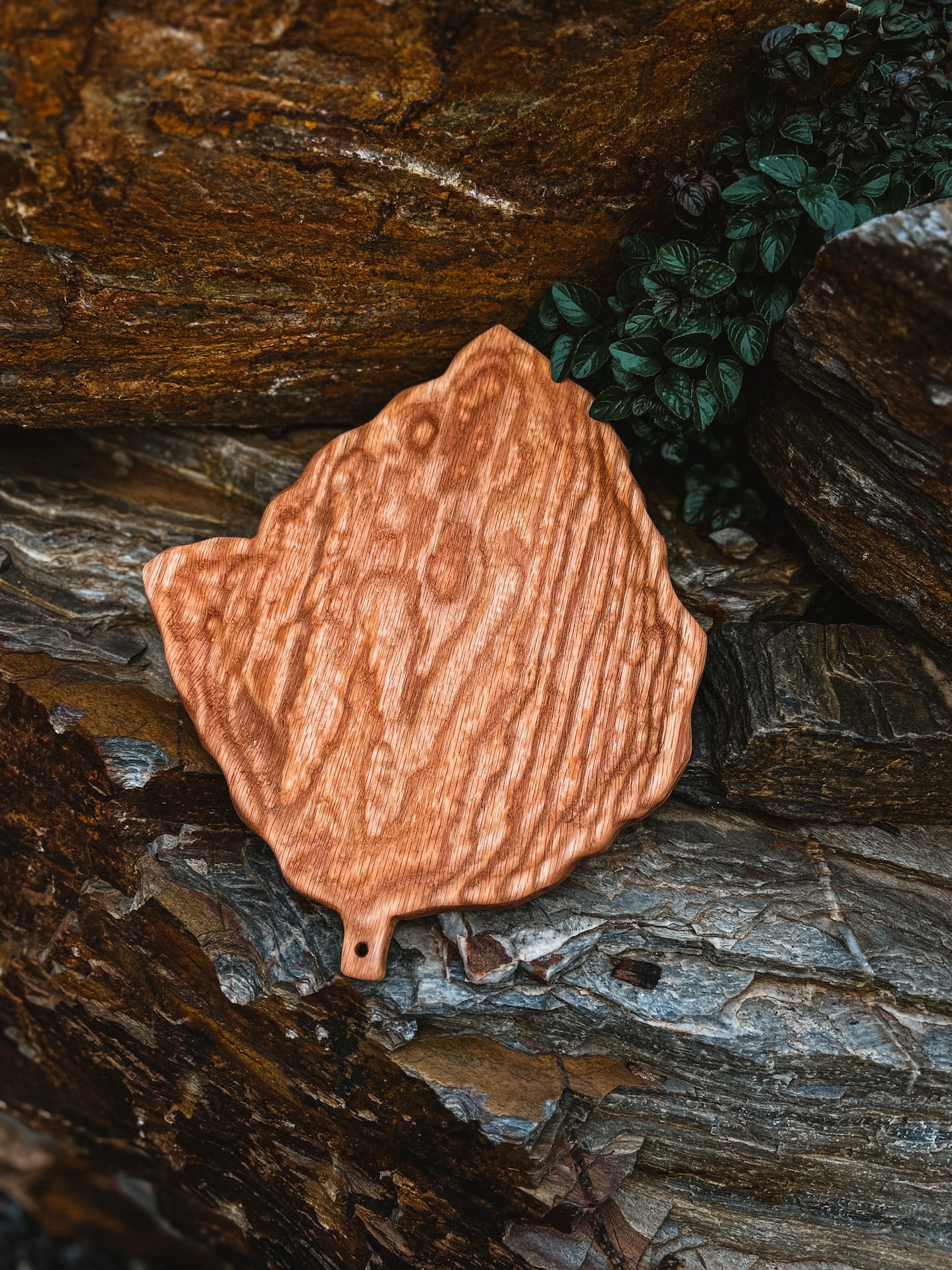 Handcrafted Leaf-Shaped Charcuterie Board